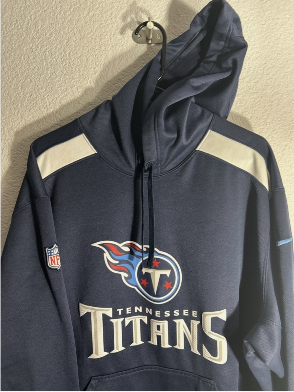 Tennessee Titans Hoodie Mens 3XL Blue Nike On Field Therma Fit NFL Sweatshirt - Picture 3 of 8